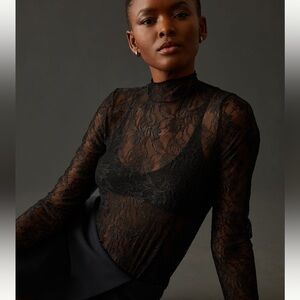 Anthropologie lace layering top